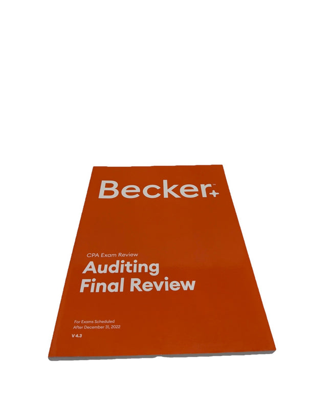Becker + CPA Exam Review: Auditing Final Review - V 4.3