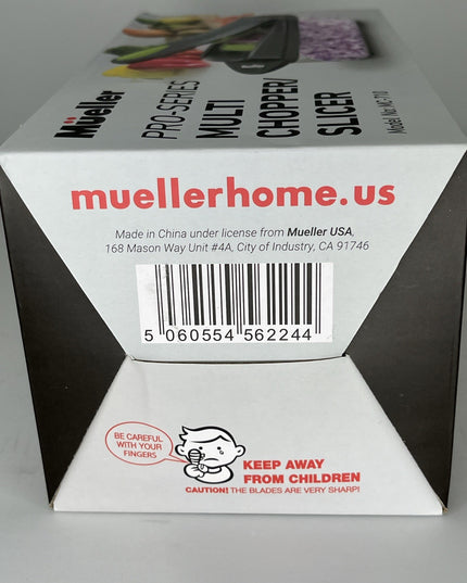 Mueller Pro-Series Multi Chopper/Slicer 8 Interchangeable Stainless Steel Blades