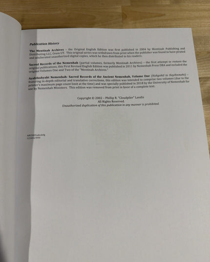 Ayahtkuhyaht Nemenhah Complete Text By Phillip Cloudpiler First Edition HC