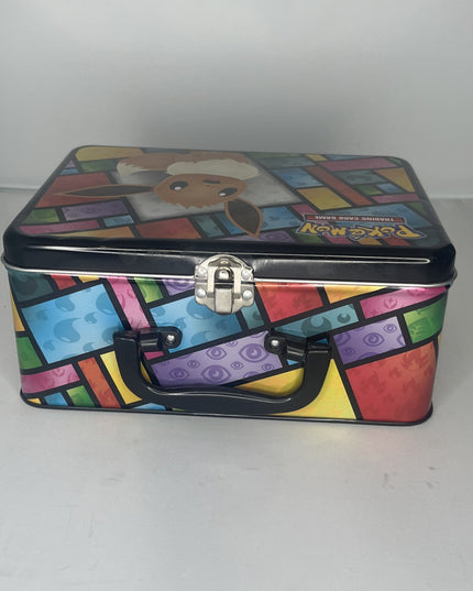 Lunchbox Pokemon 2021 Eevee tin Collectors Chest EMPTY