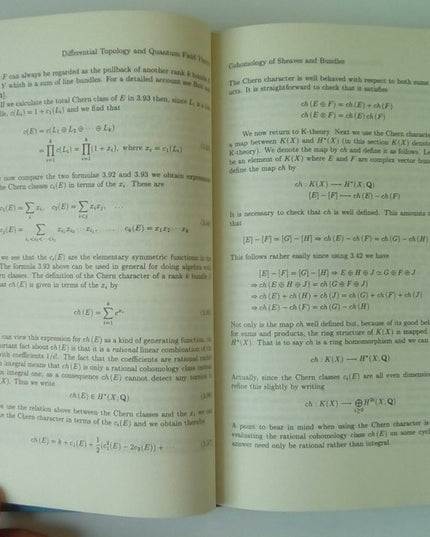 Differential Topology and Quantum Field Theory.