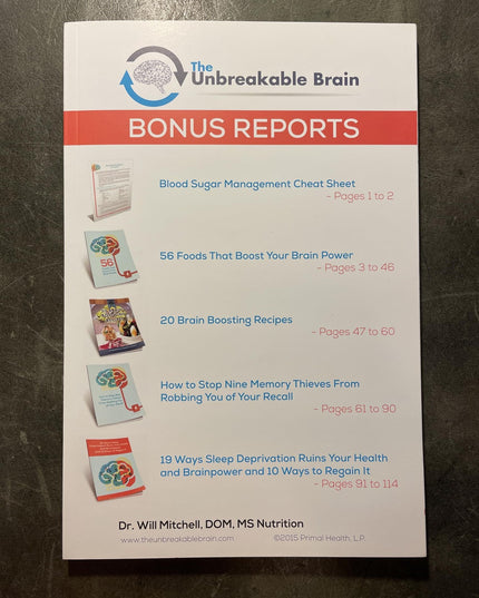 The Unbreakable Brain - Bonus Reports - 2015 - Paperback
