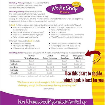 WriteShop Primary Book C Teacher's Guide