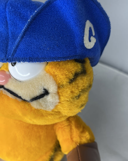 Fun Farm Dakin 1981 Vintage Baseball Hero GARFIELD CAT 8" Plush Stuffed Animal