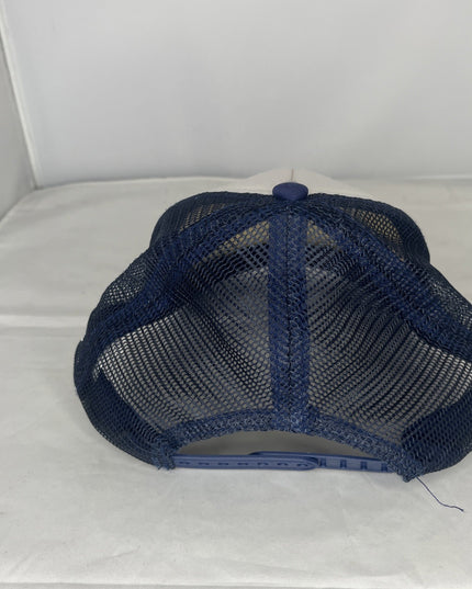 UFS Utah Jazz Snapback Hat - White And Blue - Mesh Back