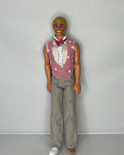 Vintage Barbie 1985 Dream Glow Superstar Ken Doll - AS IS - Missing a shoe