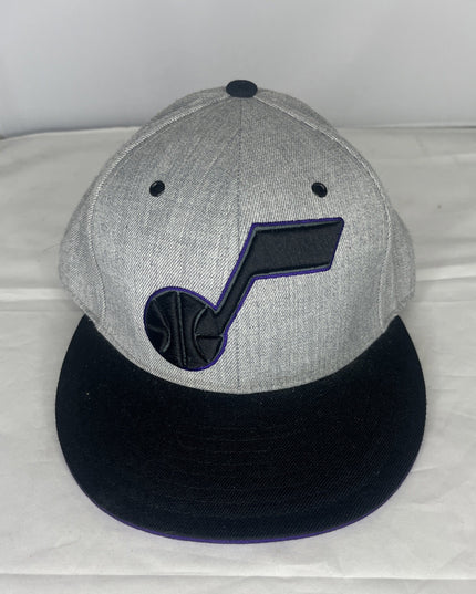 mitchell and ness Utah Jazz Hat - Size 7 3/8 - Gray, Black, And Purple