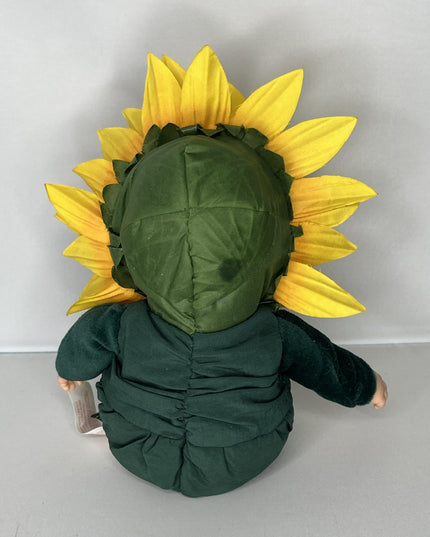 NEW Baby Sunflower 2001 Anne Geddes Yellow SunFlower Collectible Plush Doll 8"