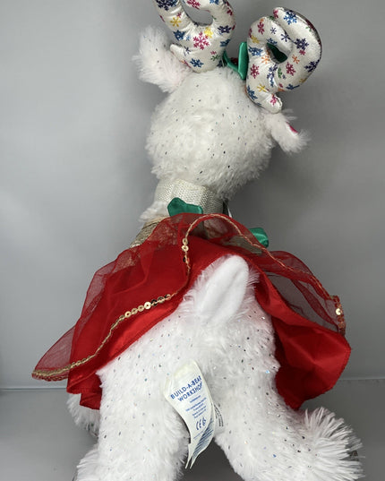Build a Bear Plush 15" Glisten Reindeer With Festive Outfit - Doesn't Talk