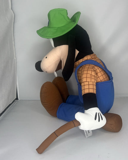 Disney GOOFY Gone Fishing Pole Plush Stuffed Animal 17"