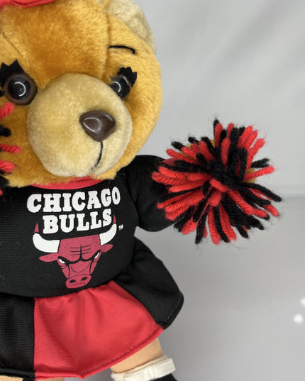 Vintage 1994 NBA Chicago Bulls Play by Play 11" Cheerleader Plush Teddy Bear
