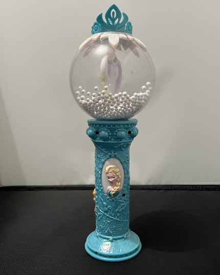 Frozen Disney on Ice Spinning Light Up Globe Wand Anna Elsa Olaf Tested