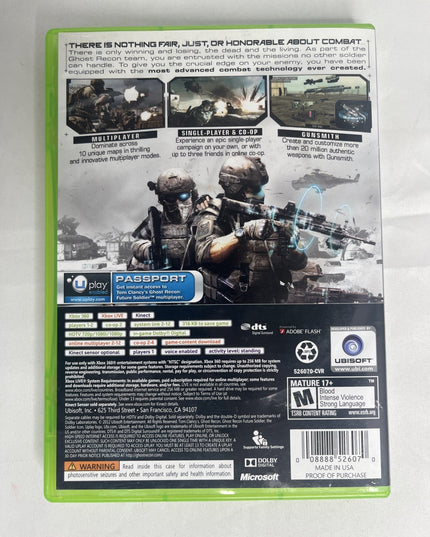 Ghost Recon: Future Soldier - Microsoft Xbox 360 - Manual Not Included