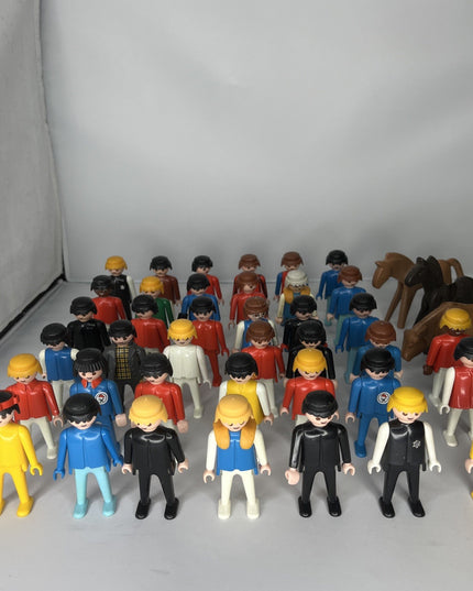 Lot of 42 Vintage 1974 - 1997 Playmobil Geobra Figures