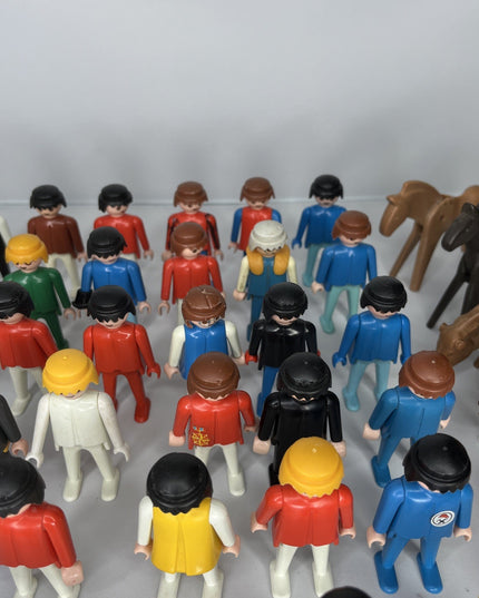 Lot of 42 Vintage 1974 - 1997 Playmobil Geobra Figures