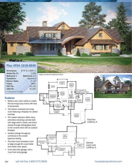 Best-Selling 1-Story Home Plans, Updated 4th Edition: Over 360 Dream-Home Plans