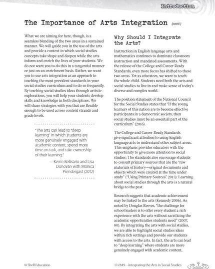 Integrating the Arts in Social Studies: 30 Strategies to Create Dynamic Lessons