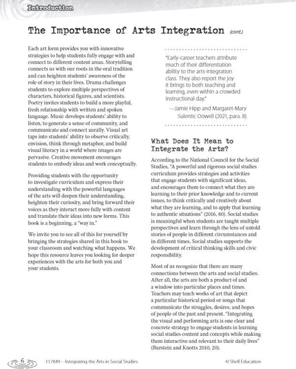 Integrating the Arts in Social Studies: 30 Strategies to Create Dynamic Lessons