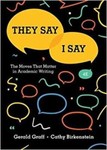 They Say / I Say : The Moves That Matter in Academic Writing by Gerald Graff and