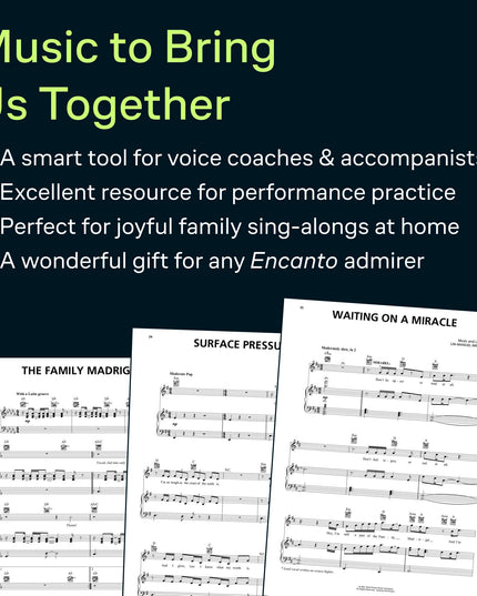 Encanto: Music from the Motion Picture Songbook | Piano/Vocal/Guitar Arrangemen