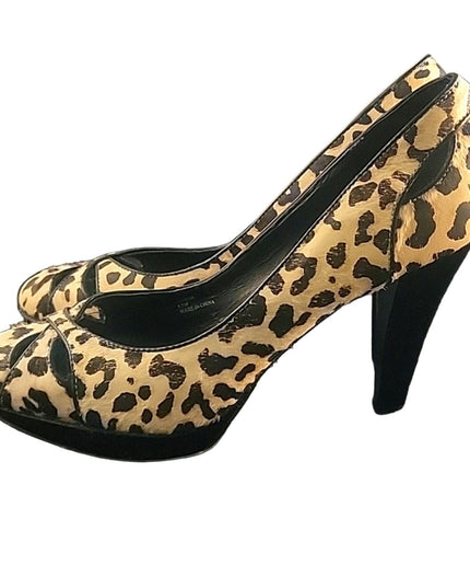 WHITE HOUSE BLACK MARKET | Platform Animal Print Pump | sz 8.5m