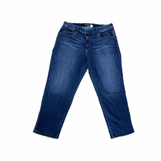 Pre-Owned Chicos Platinum Jeans Size 3 Skimmer