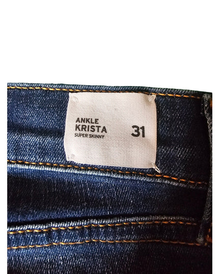 New Womens Hudson Jeans |  size 31 | Krista Super Skinny |  Indigo Blue