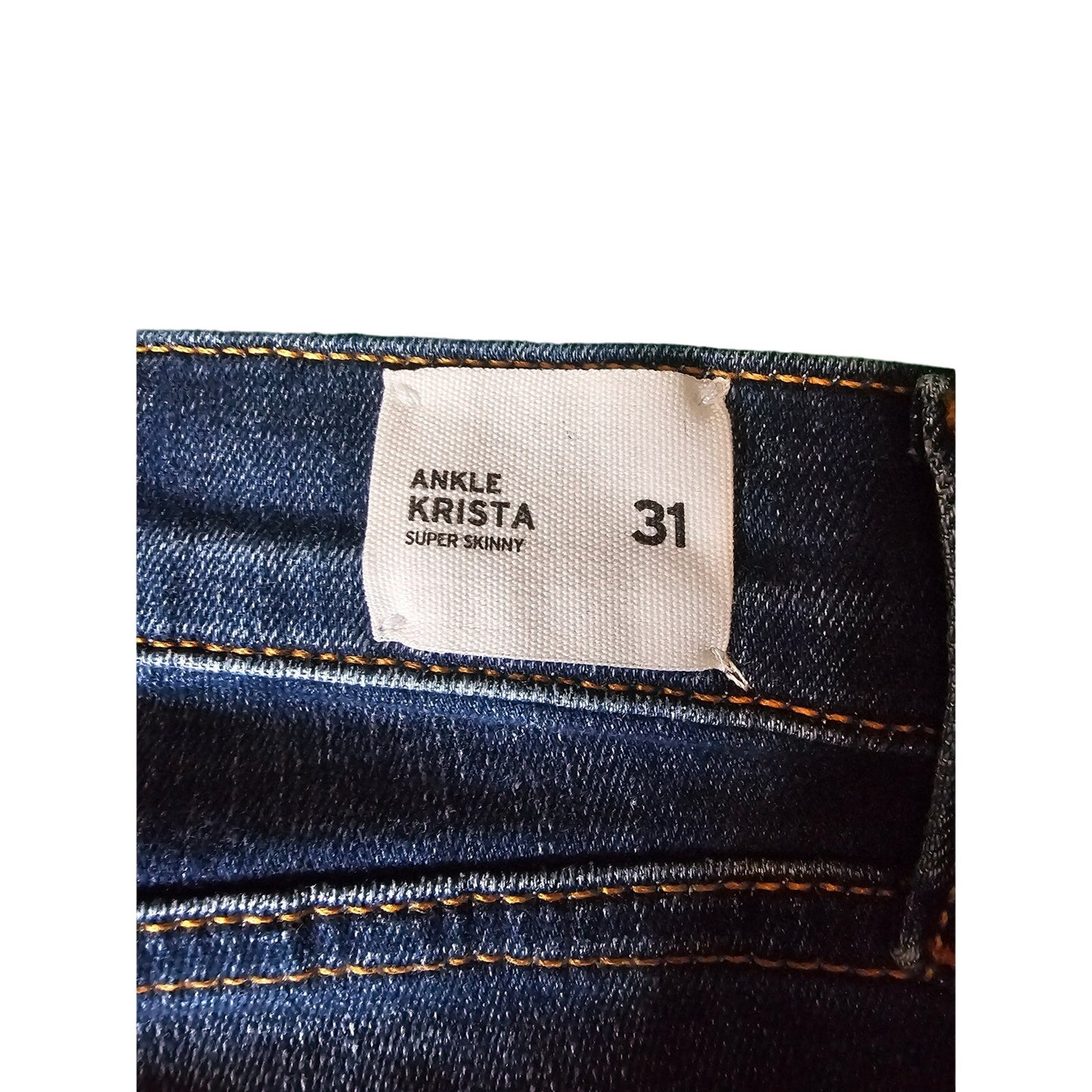 New Womens Hudson Jeans |  size 31 | Krista Super Skinny |  Indigo Blue