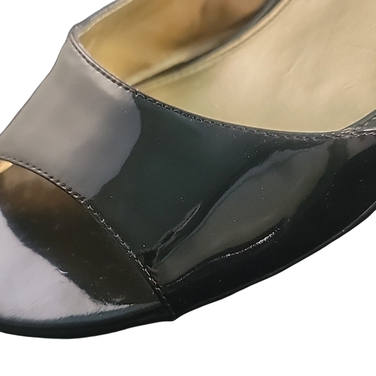 BANDOLINO | Black Pattent Leather Heel | sz 8.5