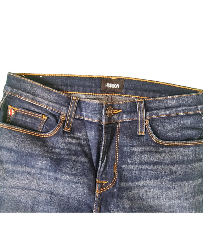 New Women's Hudson Jeans | Size 27 | Harkin Super Skinny Crop w/ Cuff | Blue