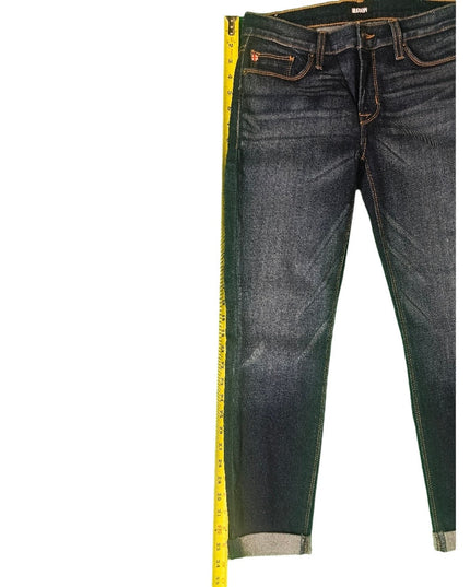 New Women's Hudson Jeans | Size 27 | Harkin Super Skinny Crop w/ Cuff | Blue