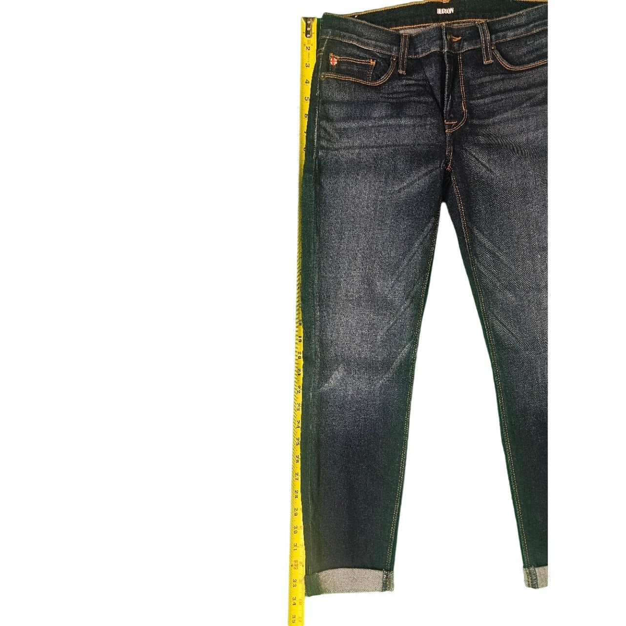 New Women's Hudson Jeans | Size 27 | Harkin Super Skinny Crop w/ Cuff | Blue