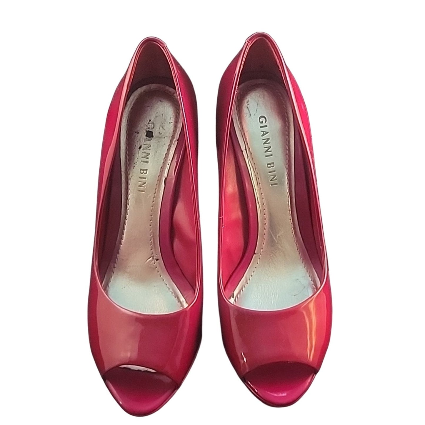 GIANNI BINI | Red Platform Heels | sz 6.5m