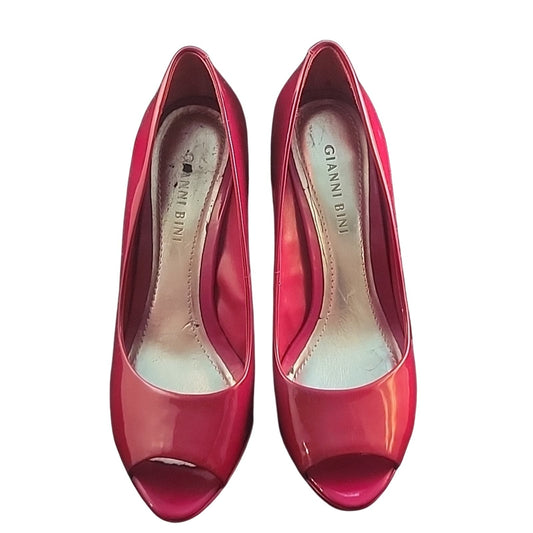 GIANNI BINI | Red Platform Heels | sz 6.5m