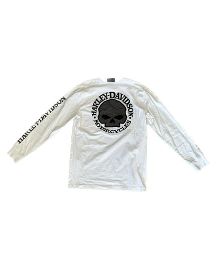 HARLEY DAVIDSON | Skull Long Sleeve Mens T-shirt | Size M