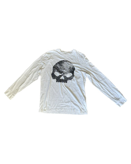 HARLEY DAVIDSON | Skull Long Sleeve Mens T-shirt | Size L